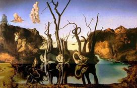 salvador dali - Dėlionė EUROGRAPHICS Gulbės,atspindinčios dramblius S.Dali 1000d. - 2 nuotrauka