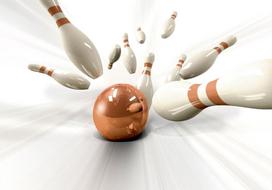 Fototapetas Artgeist Bowling MFT517, 105 cm x 105 cm