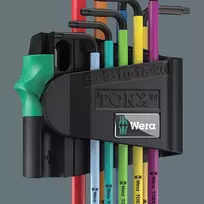 torx atsuktuvu rinkinys - Wera Torx TX8-TX40, 12.5 cm, 9 vnt. - 6 nuotrauka