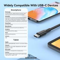 usb type c laidas 2 m - CABLE USB-C TO USB2.0/1.5M BLACK CTHBG VENTION - 14 nuotrauka