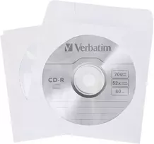 isorinis cd dvd diskas - Verbatim CD-DVD PAPER SLEEVES 50 PACK - 4 nuotrauka