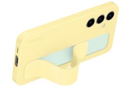 samsung s24 fe deklas - Samsung Standing Grip Case, Galaxy S24 FE, geltonas - Dėklas - 3 nuotrauka