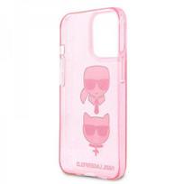 iphone 13 telefono deklas karl lagerfeld - Karl Lagerfeld Case iPhone 13 / 13 Pro 6.1 KLHCP13LKCTUGLP kietas dėklas, rožinis blizgus Karl's – Choupette - 3 nuotrauka
