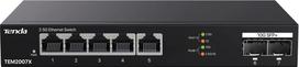 switch 2.5g - Tenda TEM2007X 5 prievadų 2.5G darbalaukio jungiklis Juodas (Black) - 2 nuotrauka
