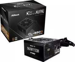 asrock 650 - ASRock Challenger Bronze CL-650B 650W Juodas (Black) - 4 nuotrauka