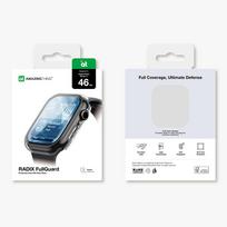 apple watch series 11 46mm - AmazingThing Radix Glass Screen Protector with Case for Apple Watch Series 11 46mm - Clear - 2 nuotrauka
