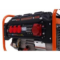 kraft dele elektros - KRAFT&DELE KD161 benzininis trifazis elektros generatorius 3500W 12/230V/380V - 2 nuotrauka