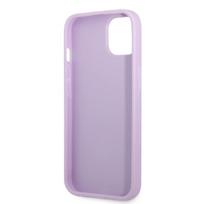 dekliukas iphone 13 mini - Guess "Saffiano 4G Small Metal Logo iPhone 13 mini" Purple - 3 nuotrauka