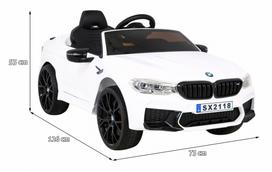 elektromobiliai vaikams bmw - BMW M5 Drift vaikiškas elektromobilis, mėlynas (Blue) - 15 nuotrauka