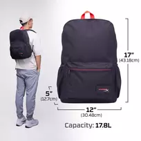 kuprine hp - HP HyperX Delta Backpack - 5 nuotrauka