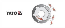 hex galvuciu rinkinys - Yato Hexagonal Deep Socket 1/4'' 4mm - 3 nuotrauka