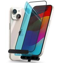 iphone 15 tempered glass - Ringke iPhone 15/ 16 Screen Protector Privacy Tempered Glass 9H with installation jig Transparent - 9 nuotrauka