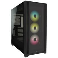 tempered glass pc case - Corsair iCUE 5000X RGB TG Black (Juodas) - 2 nuotrauka