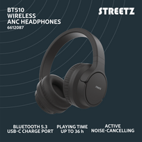 ausines triuksma slopinancios - Streetz BT510-BLK Juodos (Black) - 3 nuotrauka