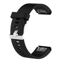 silikonines apyrankes laikrodziams 20mm - Fixed | Silicone Strap for Garmin QuickFit 20mm | Black | FIXSST-QF20MM-BK - 4 nuotrauka