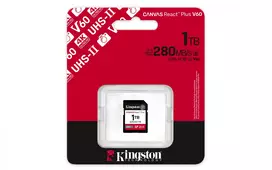 atminties korteles 4k - Kingston Canvas React Plus 1TB SDXC UHS-II Class 10 V60 - 6 nuotrauka