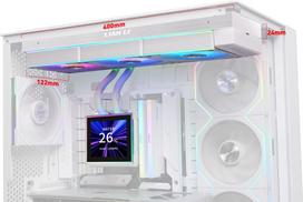 360 vandens ausintuvas - Lian Li HydroShift II LCD-S 360CL AiO Vandens Aušintuvas, RGB, LCD Ekranas - 360 mm, Baltas (White) - 3 nuotrauka