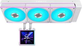 360 vandens ausintuvas - Lian Li HydroShift II LCD-S 360CL AiO Vandens Aušintuvas, RGB, LCD Ekranas - 360 mm, Baltas (White) - 5 nuotrauka