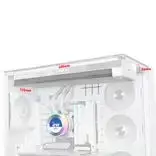 360 vandens ausintuvas - Lian Li HYDROSHIFT II LCD-C 360N Fanless ARGB AiO Vandens Aušinimo Sistema - Balta (White) - 2 nuotrauka