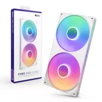 nzxt ventiliatoriai - NZXT F280 RGB CORE 280 mm Ventiliatorius Baltas (White) - 5 nuotrauka