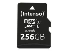 atminties korteles sd gb - Intenso Premium 256GB microSDXC UHS-I Class 10 + SD Adapter - 3 nuotrauka