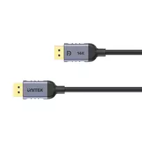 displayport 2.1 kabelis - UNITEK C1626GY01-2M DisplayPort 2.1 Juodas (Black) - 8 nuotrauka