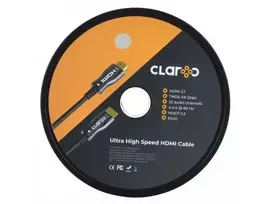 hdmi laidas 20m - Claroc HDMI Fiver Optic AOC 8K, juoda, 20 m - 3 nuotrauka