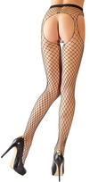 tarpkojus - Tinklinės pėdkelnės atviru tarpkoju Legwear Cottelli Collection - 3 nuotrauka