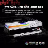 trident z neo - G.Skill Trident Z5 Neo RGB, DDR5, 64 GB, 6000 MHz, Balta (White) - 6 nuotrauka