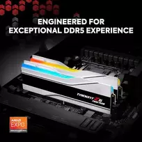 trident z neo - G.Skill Trident Z5 Neo RGB, DDR5, 64 GB, 6000 MHz, Balta (White) - 7 nuotrauka