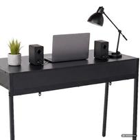 ermitazas stalai - Rašomasis stalas su stalčiais Akord Furniture Factory Zentia, 100 cm x 45 cm, 80.5 cm, juoda sp. - 6 nuotrauka
