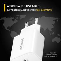 maitinimo laidas - MAITINIMO ADAPTERIS USB-C/7802012 INTENSO - 6 nuotrauka