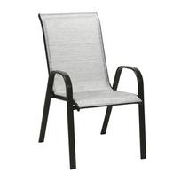 lauko baldai stalas 6 kedes - Home4you Dublin Table And 6 Chair Set Silver Grey - 3 nuotrauka