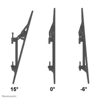 laikikliai i - NEOMOUNTS PRO FLAT SCREEN MENU BOARD WALL MOUNT - (3 X HORIZONTAL) 32-55" BLACK/SILVER - 6 nuotrauka
