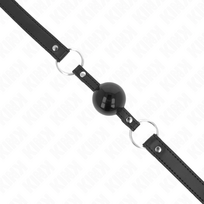 fetisui - Burnos dirželis Kink Ball, juodas - 2 nuotrauka