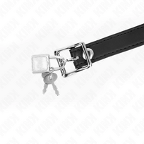 fetisui - Burnos dirželis Kink Silicone Ball Lock, juodas/raudonas - 2 nuotrauka