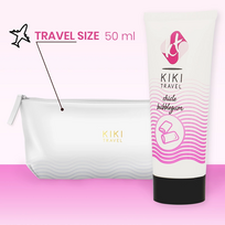 water based lubricant - Lubrikantas Kiki Travel Strawberry Gum, 50 ml - 4 nuotrauka