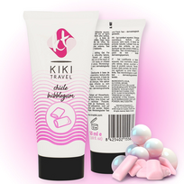 water based lubricant - Lubrikantas Kiki Travel Strawberry Gum, 50 ml - 5 nuotrauka