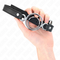 fetisui - Burnos dirželis Kink Gag O-Rings, juodas - 2 nuotrauka