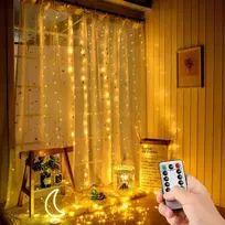 led uzuolaida 3x3 - Šviesos užuolaida Springos CL4098, 300 LED, 3 x 3 m, įvairių spalvų (Multicolor) - 3 nuotrauka