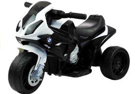 vaikiskas motociklas - Trijų ratų elektrinis motociklas vaikams L-Toys BMW S1000RR, juodas - 4 nuotrauka
