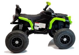 vaikiskas keturratis - Vaikiškas elektrinis keturratis Lean Toys BDM0906, juoda/žalia - 2 nuotrauka