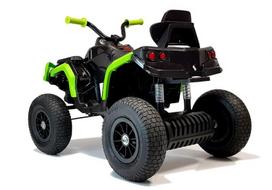 vaikiskas keturratis - Vaikiškas elektrinis keturratis Lean Toys BDM0906, juoda/žalia - 3 nuotrauka