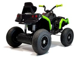vaikiskas keturratis - Vaikiškas elektrinis keturratis Lean Toys BDM0906, juoda/žalia - 5 nuotrauka