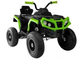 vaikiskas keturratis - Vaikiškas elektrinis keturratis Lean Toys BDM0906, juoda/žalia - 6 nuotrauka