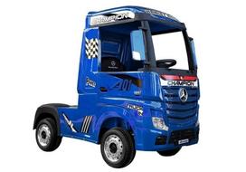 elektromobilis mercedes vaikams - Vaikiškas elektrinis sunkvežimis Lean Toys Mercedes Actros HL358, mėlyna - 5 nuotrauka