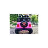 dvivietis elektromobilis - Lean Cars dvivietis vaikiškas elektromobilis Jeep S2388, rožinis (Pink) - 2 nuotrauka