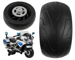 elektromobiliai vaikams bmw - Lean Cars galinis ratas BMW R1200 elektriniam motociklui, minkštas EVA - 2 nuotrauka