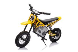 krosinis motociklas vaikams - Elektrinis krosinis motociklas Lean Cars A9901, geltonas (Yellow) - 4 nuotrauka