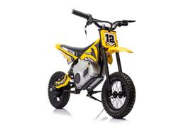 krosinis motociklas vaikams - Elektrinis krosinis motociklas Lean Cars A9901, geltonas (Yellow) - 6 nuotrauka
